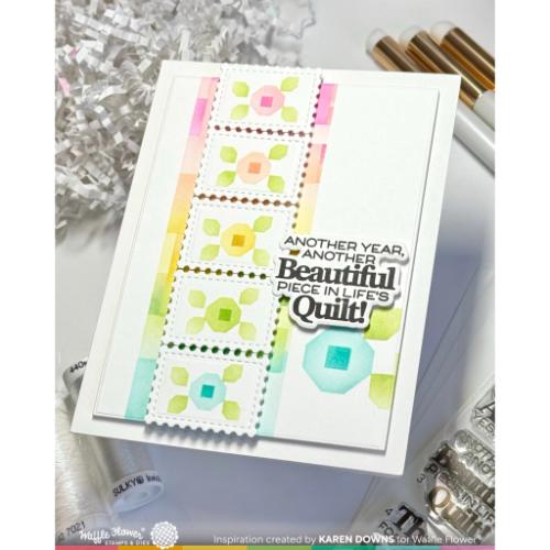 Waffle Flower - Quilted Floral Stencil