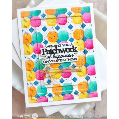 Waffle Flower - Quilted Petals Stencil