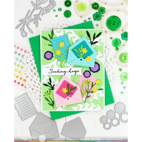 Waffle Flower - Postage Collage Mini Seals Die