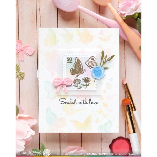 Waffle Flower - Postage Collage Mini Seals Die
