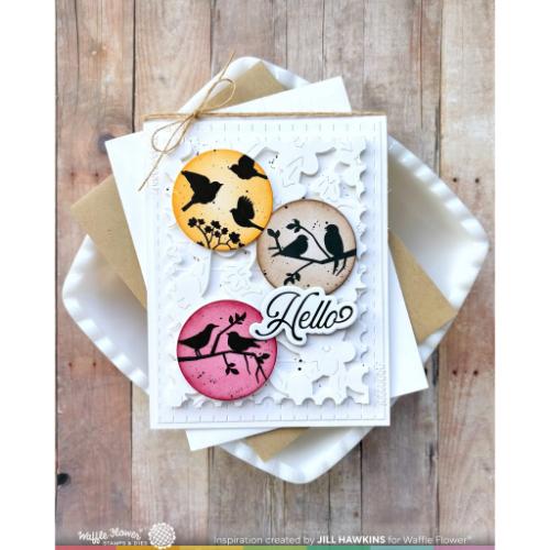Waffle Flower - Postage Collage Wild Birds Stamp Set