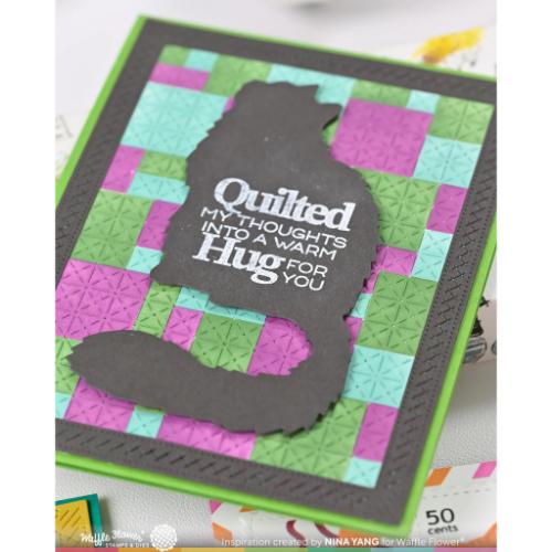 Waffle Flower - Cat Silhouette Die