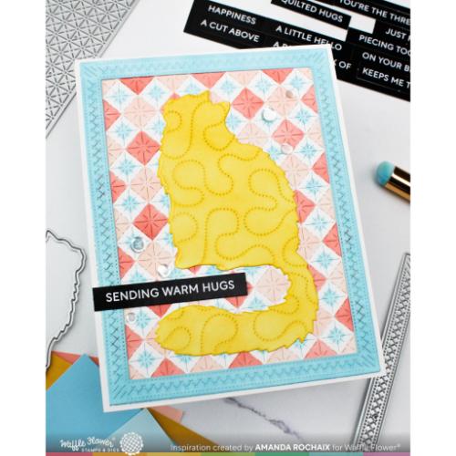 Waffle Flower - Cat Silhouette Die