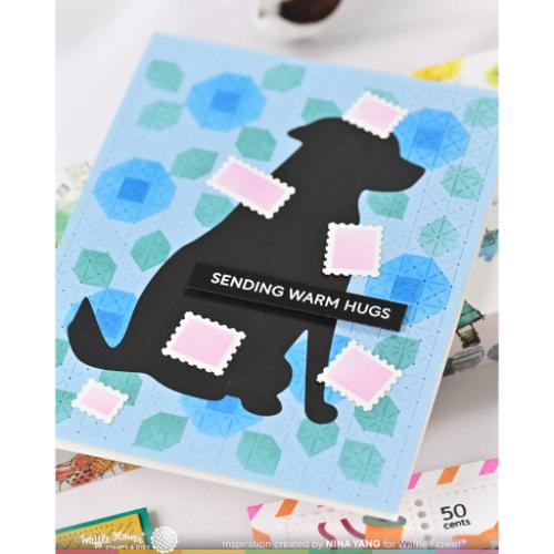 Waffle Flower - Dog Silhouette Die