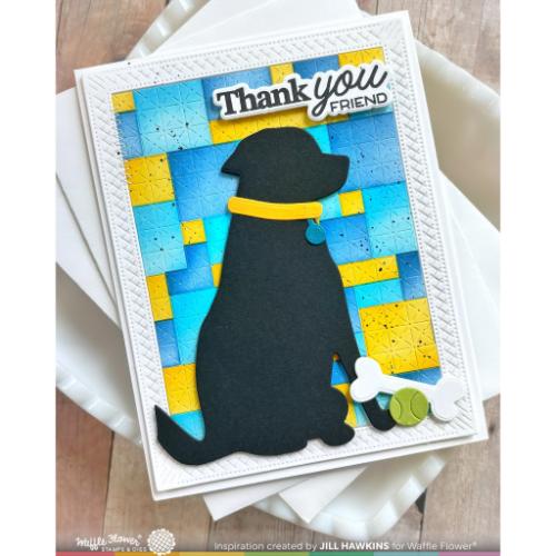 Waffle Flower - Dog Silhouette Die