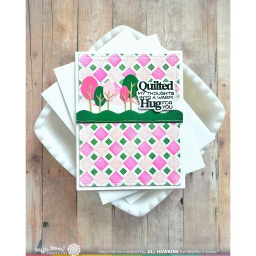 Waffle Flower - Tiny Square Stencil