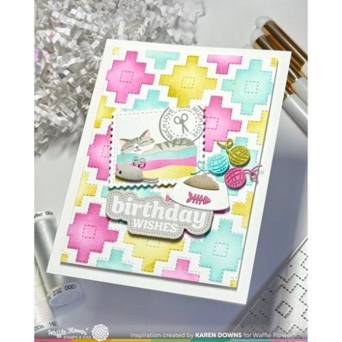 Waffle Flower - Fabric Lover Die-n-stencil