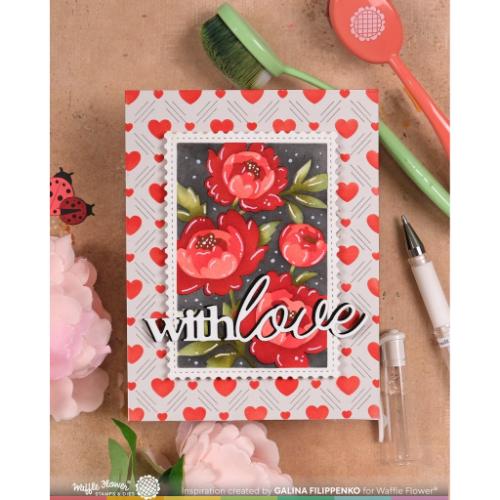 Waffle Flower - With Love Word Die