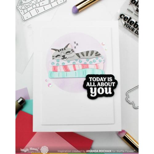 Waffle Flower -Happy Birthday Stamp Set