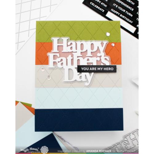 Waffle Flower - Cross-hatch Texture Die