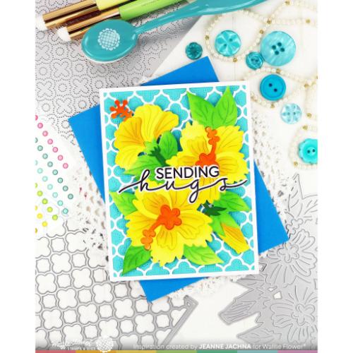 Waffle Flower - Quatrefoil Texture Die