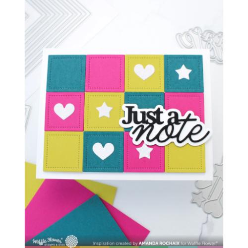 Waffle Flower - Nesting Piercing Squares Die