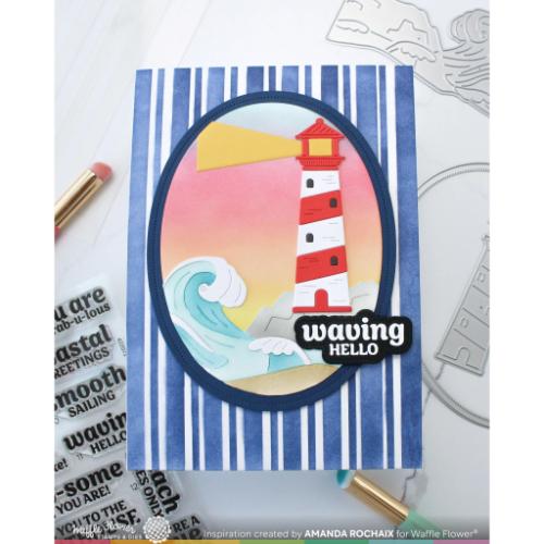 Waffle Flower - Nesting Piercing Ovals Die