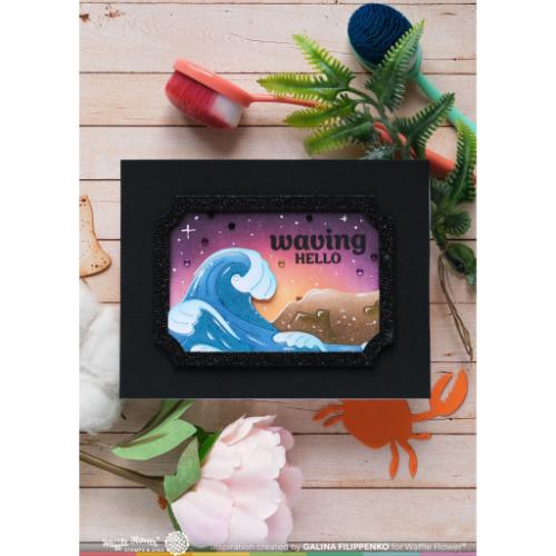 Waffle Flower - Nesting Piercing Ticket Frames Die