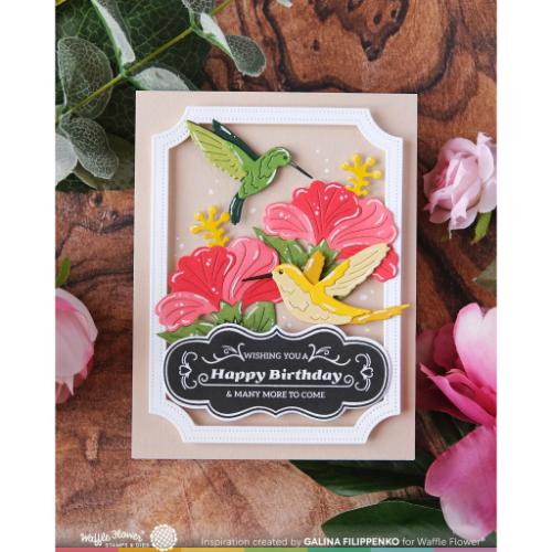 Waffle Flower - Vintage Label 1 Stamp Set