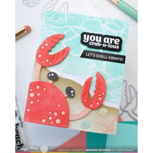 Waffle Flower - Seashell Texture Die