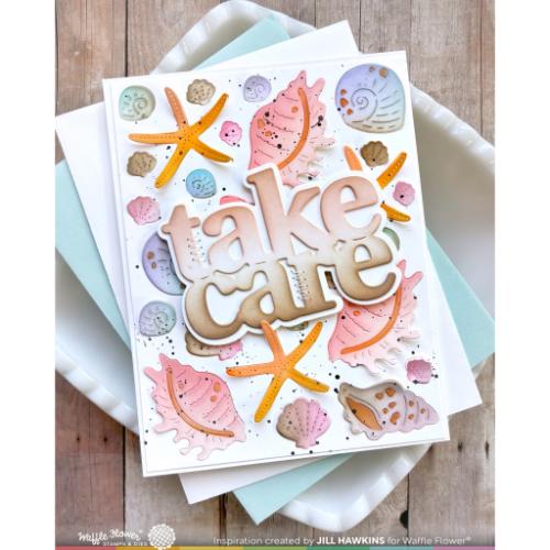 Waffle Flower - Seashell Coloring Stencil