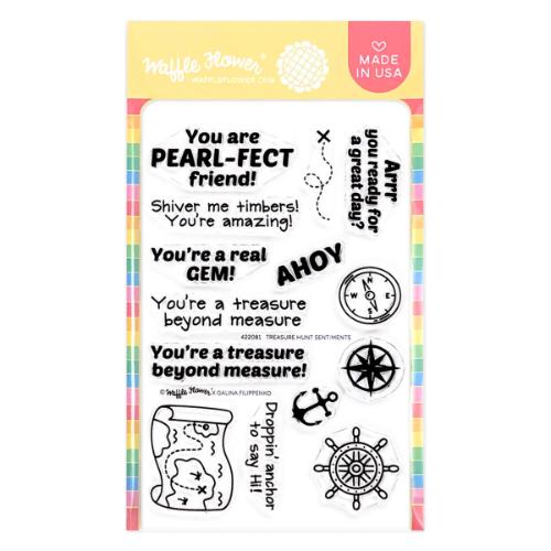 Waffle Flower - Treasure Hunt Sentiments Stamp Set