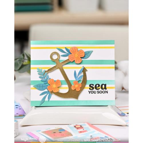 Waffle Flower - Two-step Mixed Stripes Stencil