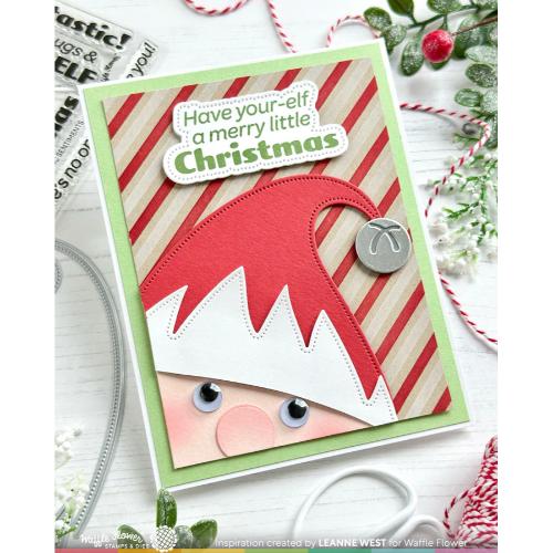 Waffle Flower - Diagonal Line Stencil