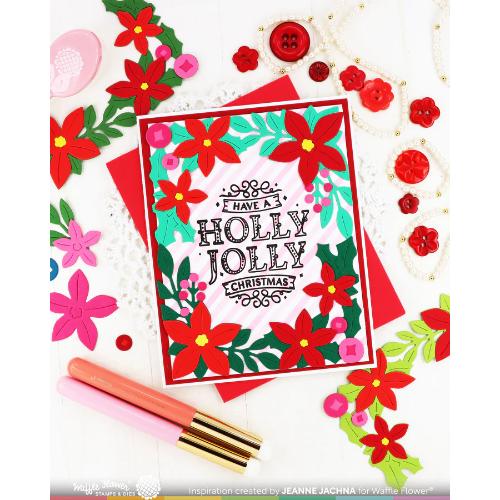 Waffle Flower - Diagonal Line Stencil