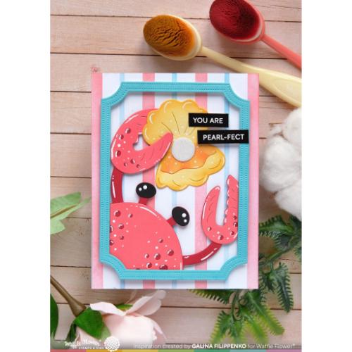 Waffle Flower - Seashell Frame Die