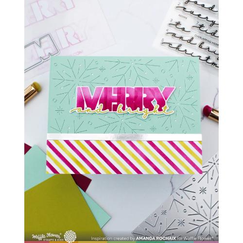 Waffle Flower - Overlapping Merry Die-n-stencil