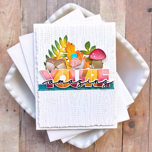 Waffle Flower - Overlapping You're Die-n-stencil