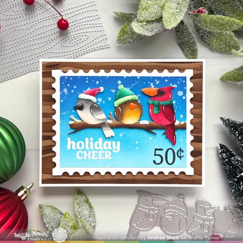 Waffle Flower - Woodgrain Stencil