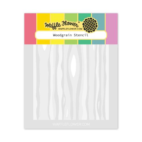 Waffle Flower - Woodgrain Stencil
