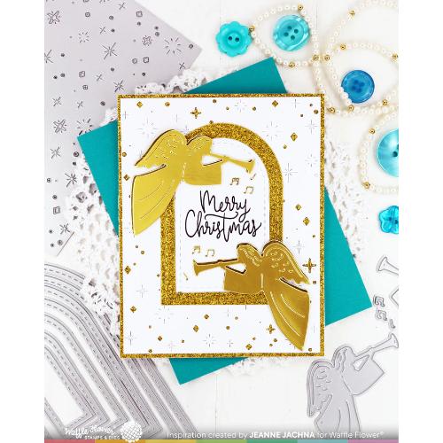 Waffle Flower - Open Book Holiday Sayings Stamp Set