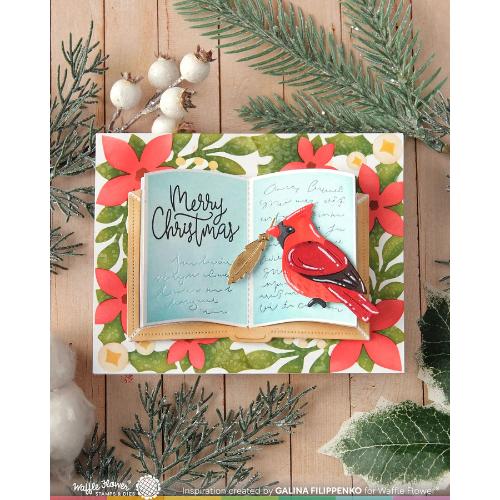 Waffle Flower - Open Book Holiday Sayings Stamp Set