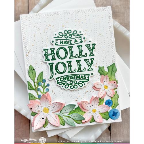 Waffle Flower - Poinsettia Frame Die