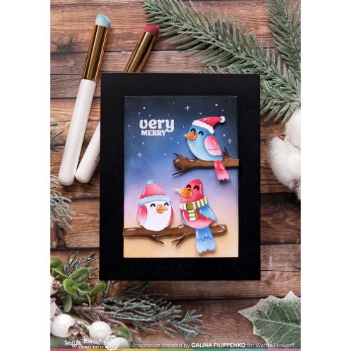 Waffle Flower - Birdie Friends in Winter Die