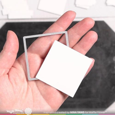 Waffle Flower - Ink Swatch 2x2 Die