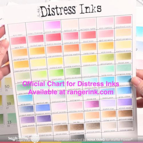 Waffle Flower - Ink Swatch 1x0.5 Stencil