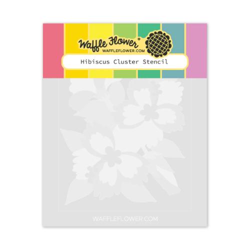 Waffle Flower - Hibiscus Cluster Stencil