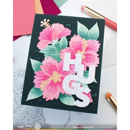 Waffle Flower - Hibiscus Cluster Die