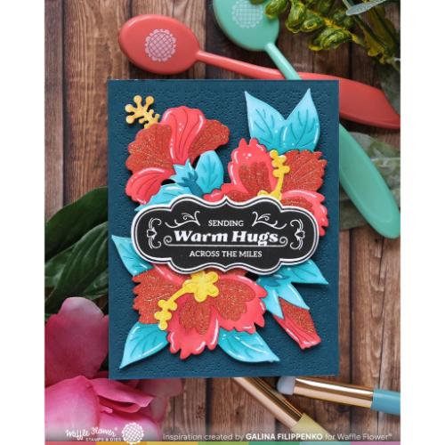 Waffle Flower - Hibiscus Cluster Die