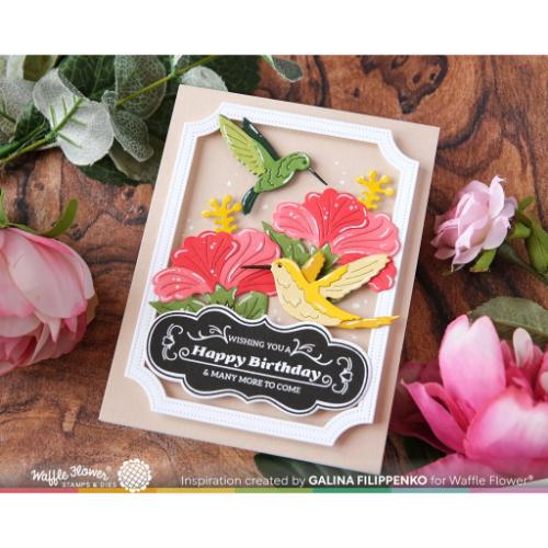 Waffle Flower - Hibiscus Cluster Die