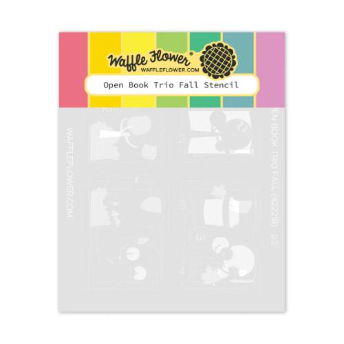Waffle Flower - Open Book Trio Fall Stencil