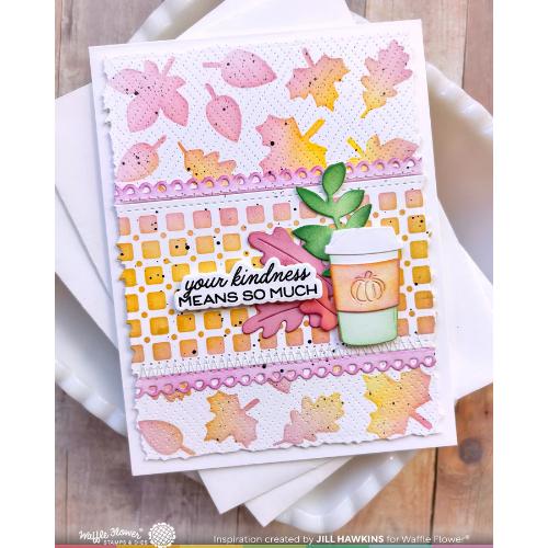 Waffle Flower - Table Runner Pattern Stencil