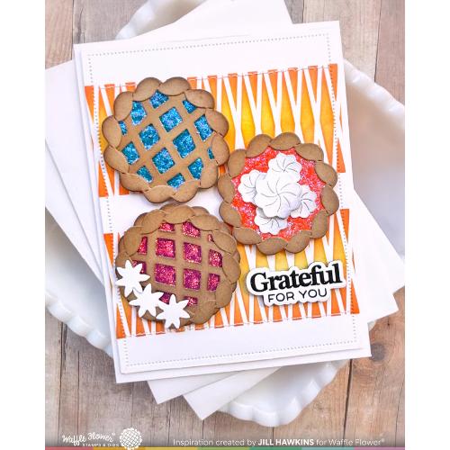 Waffle Flower - Table Runner Pattern Stencil