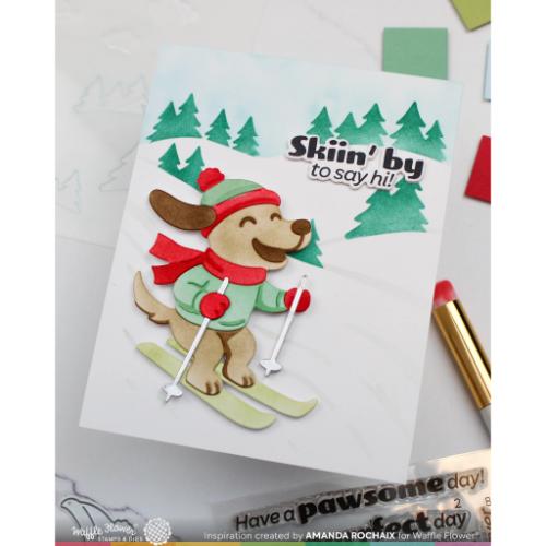 Waffle Flower - Cool Pup Die-n-stencil