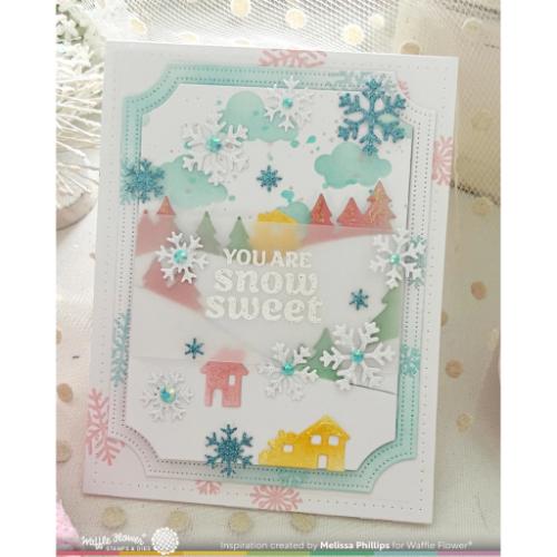 Waffle Flower - Snowy Hills Add-on Die