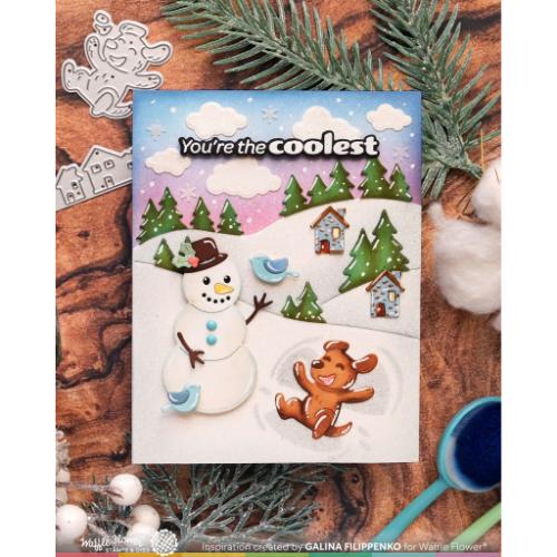 Waffle Flower - Snowy Hills Add-on Die