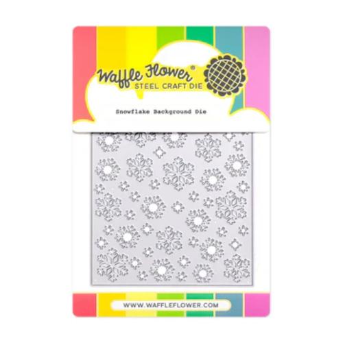 Waffle Flower - Snowflake Background Die