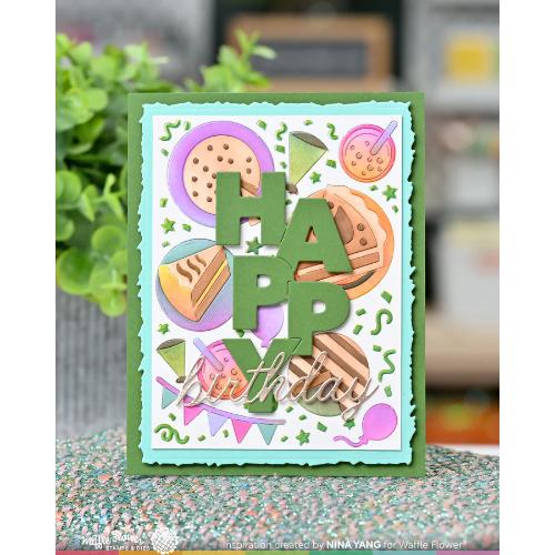 Waffle Flower - Script Birthday Die