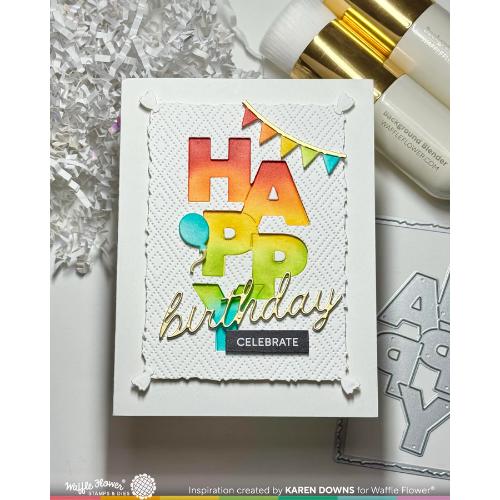 Waffle Flower - Script Birthday Die