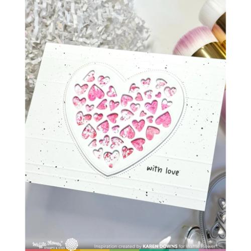 Waffle Flower - Inside Accents - Hearts Stamp Set